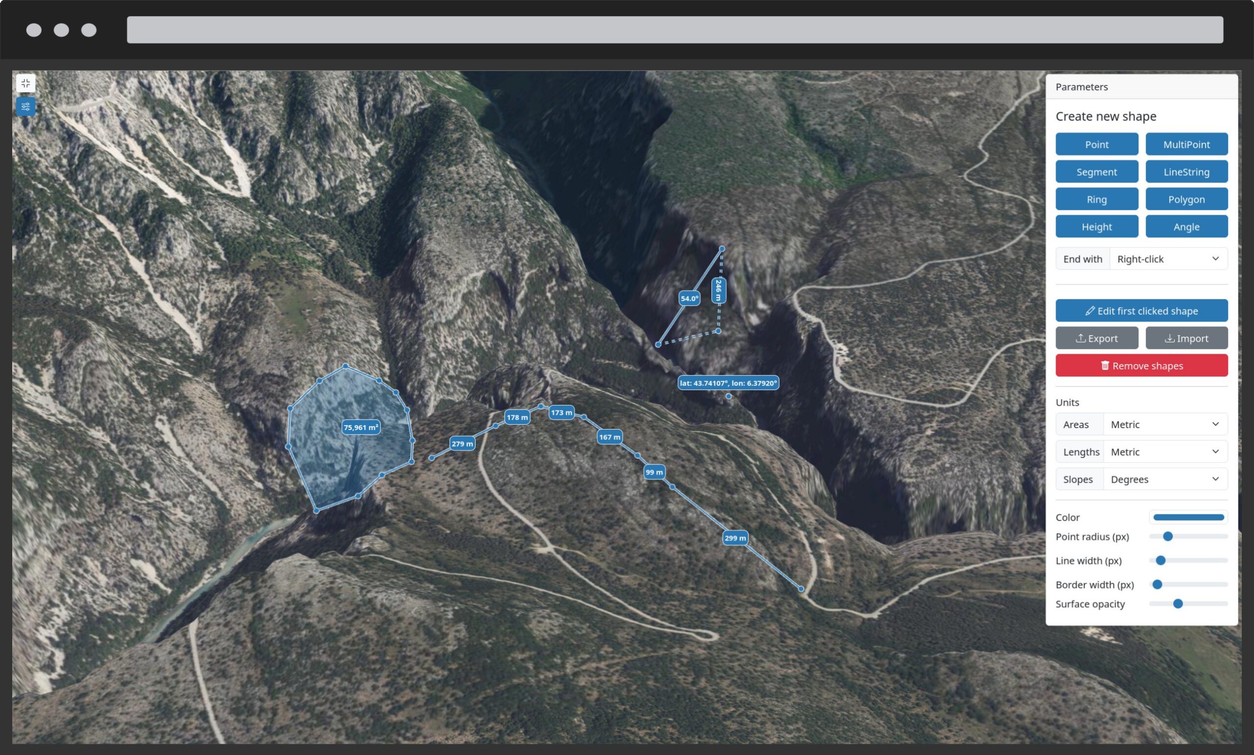 Giro3D - drawing tools